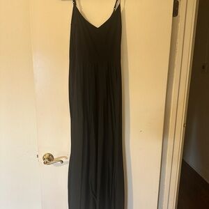 ASOS Black Strappy Maxi Dress